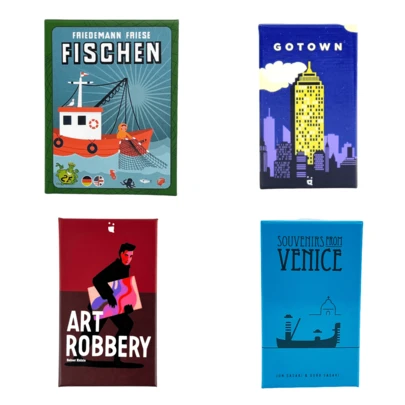 [Board Games]FISCHEN | GOTOWN | ART ROBBERY | SOUVENIRS FROM VENICE | Party Card Games For Adults & Family | Family Nights ,Team Events & Birthday Gifts | Perfect For 2-6 Players (20-40 Mins)