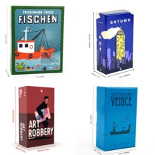 [Jogos de Tabuleiro] FISCHEN | GOTOWN | ROUBO DE ARTE | LEMBRANÇAS DE VENEZA | Jogos de Cartas para Festas para Adultos e Família | Noites em Família, Eventos em Equipe e Presentes de Aniversário | Perfeito para 2-6 Jogadores (20-40 Minutos)