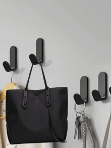 1/5/10pcs Self-Adhesive Hooks, Hangers, Wall Hooks, No Drilling Required, Suitable For Hanging Bags, Towels, Sponges, Keys, Hats, Kitchen, Bathroom, Bathroom Storage, Storage, Hangers, Hooks, Bathroom Accessories, Room Decoration, Bedroom Decoration, Door Hooks, Wardrobe Organizer, Wall Hangings, Bag Holders, Bathroom Gadgets, Back To School Dormitory