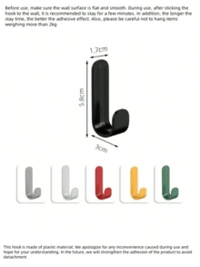 1/5/10pcs Self-Adhesive Hooks, Hangers, Wall Hooks, No Drilling Required, Suitable For Hanging Bags, Towels, Sponges, Keys, Hats, Kitchen, Bathroom, Bathroom Storage, Storage, Hangers, Hooks, Bathroom Accessories, Room Decoration, Bedroom Decoration, Door Hooks, Wardrobe Organizer, Wall Hangings, Bag Holders, Bathroom Gadgets, Back To School Dormitory