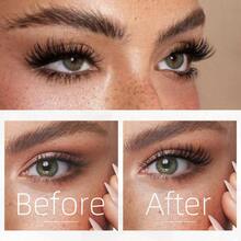 Short Lash Clusters, Wispy C Curl, 10-12MM, Individual Eyelashes, Natural Cluster Eyelash Extensions, Natural Looking, 154PCS - 霧面黑色 - 查看 4