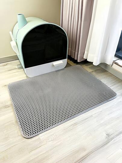 Cat Litter Mat Water Urine Proof Double Layer Pet Foldable Cat Litter Trapping Pet Carpet Bed Pads For Cats Pet Clean Supplies