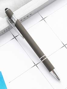 50pcs Customized Text/Logo Luxury Aluminum Barrel Retractable Stylus Striped Ballpoint Pen, Engraved Inspirational Text, Personalized Wedding/Employee/Teacher/Student/Coworker/Halloween Gift,Office Decor,Diy ,Bulk Customization - 多色/圈筆 - 查看 39