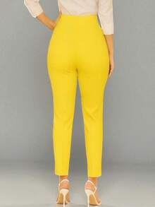 Women Pants - Yellow - View 2