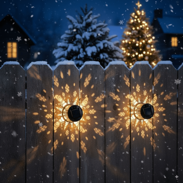 Solar Hollow Projection Lamp, Christmas Theme Projector Exterior Wall Light, Waterproof, Balcony Terrace Exterior Wall Lamp, Courtyard Villa Door Decoration Lamp,Retro Wrought Iron Garden Decoration Landscape Lamp, Wallmounted Lamp, Garden Decoration Landscape Lamp, Perfect For Christmas Garden Decorations, Garden Paths, Patios, Outdoor Corridors, Outdoor Tabletop Decorations, The Best Gift For Christmas