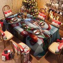 Bộ 20 khăn trải bàn Giáng sinh, họa tiết Ông già Noel, Tuần lộc và Quả mọng - Chất liệu bền, sản xuất bằng máy, hoàn hảo cho bữa ăn ngày lễ, tiệc tùng và trang trí nhà cửa, quà tặng Giáng sinh và lễ đón năm mới, trang trí bàn Giáng sinh. - Nhiều màu - Xem 1