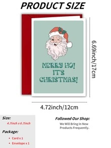 بطاقة تهنئة عيد الميلاد مع ظرف، بطاقة عيد الميلاد المرحة - مناسبة كهدية عيد الميلاد لأصدقائك وعائلتك وزملائك