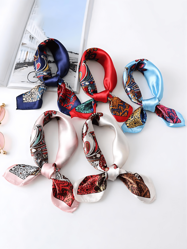 4/1 pieza Pañuelo retro casual con estampado de paisley para hombres, pañuelo para la cabeza divertido, pañuelo para ciclismo, pañuelo versátil, pañuelo ligero para protección solar para hombres, pañuelo multiusos para la cabeza y el cuello