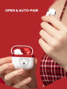 Coca Cola Wireless Earbuds, Wireless Stereo Earphones, Earphone Mini, Comfortable Earphones, Earphone Design, Active Noise Cancellation, Gift For Lover, Gift For Christmas,/New Year,/Special Day - White - View 8