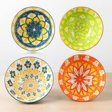 Set 4 Bowl Tazón Pozolero De Cerámica Vintage Tipo Talavera - Verde - Ver 5