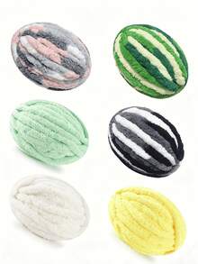 250g/50g Chunky Chenille Yarn For Hand Knitting,Fluffy Soft Jumbo Yarn By Circular Needle & Crochet Hook,Super Bulky Big Yarn For Chunky Blanket,Large Thick Arm Knitting Yarn, DIY For Arm Knit Blanket Cushion Bed Sofa Home Decor - Multicolor - View 1