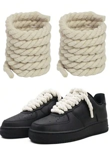 1pair Thick Rope Shoe Laces For Chunky Shoelaces Replacement Laces For Men's And Women's Shoelaces,Sneakers.Shoelaces(120cm/47.24inch)