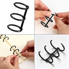 2pcs Metal Loose Leaf Book Binder Rings, Calendar Circle For Notebook Album Scrapbook Clips, Cute Accessories,Back To School,School Supplies