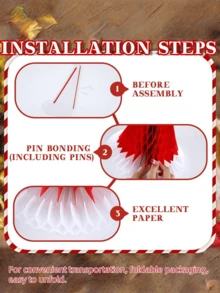 Neue Weihnachtsdekoration Wabenförmige Hüte, Mottoparty-Event Hängedekoration Wabenförmige Weihnachtshüte, Weihnachts-Origami-Dekorationsszene Requisiten, Feiertags-Atmosphäre für Einkaufszentren, Schulen und Geschäfte.