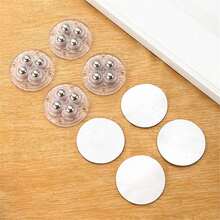 4pcs Adhesive Universal Caster Wheels For Shelves, Trash Bins & Under-Bed Storage Boxes, Furniture Wheels And Casters, Shelf Mobility, Furniture Mobility, Compact Casters, Spacesaving Design, Wheels, Sturdy Construction, Multisurface Wheels, Small Space Living, Diy Enthusiasts ﻿ - Multicolor - View 6