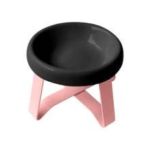 1个UFO造型猫碗 - 二合一食物和水托盘，UFO支架保护颈部，防溢，防滑，适合幼猫、幼犬和小型宠物进食和饮水