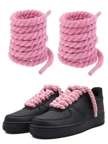 1pair Thick Rope Shoe Laces For Chunky Shoelaces Replacement Laces For Men's And Women's Shoelaces,Sneakers.Shoelaces(120cm/47.24inch)