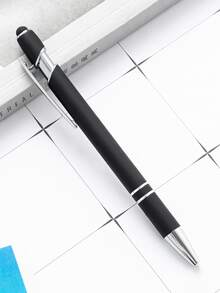 50pcs Customized Text/Logo Luxury Aluminum Barrel Retractable Stylus Striped Ballpoint Pen, Engraved Inspirational Text, Personalized Wedding/Employee/Teacher/Student/Coworker/Halloween Gift,Office Decor,Diy ,Bulk Customization - 多色/圈筆 - 查看 148