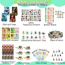 160Pcs Tralalero Tralala Party Favors Set Italian Brainrot Party Favors Tralalero Decorations Gifts Toy Party Favors, Birthday Party Gifts - 彩色 - 查看 2