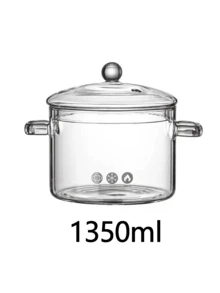 1 pezzo Questo barattolo di vetro è altamente pratico: può essere posizionato direttamente nel forno a microonde per il riscaldamento, utilizzato come contenitore per conservare gli ingredienti in frigorifero e anche per la cottura a fiamma libera su un piano cottura a induzione. Il suo materiale trasparente è un vantaggio importante - durante la cottura, è possibile vedere chiaramente il contenuto.