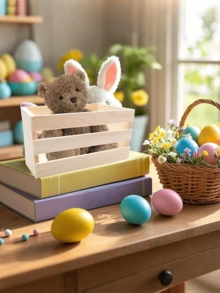 1/3pcs Small Wooden Storage Box, Suitable For Desktop Organization, Stackable Mini Plastic Storage Box, Suitable For Home Office Storage Rack, Small Storage Basket Container