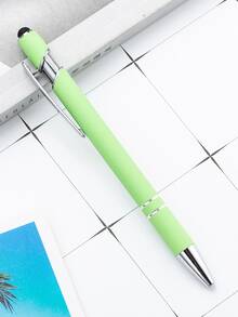 50pcs Customized Text/Logo Luxury Aluminum Barrel Retractable Stylus Striped Ballpoint Pen, Engraved Inspirational Text, Personalized Wedding/Employee/Teacher/Student/Coworker/Halloween Gift,Office Decor,Diy ,Bulk Customization - 多色/圈筆 - 查看 136