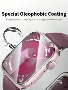 6pcs Transparent Hydrogel TPU Screen Protector Film, Compatible With Apple Watch (38/40/41/42/44/45/49/46mm, Series Ultra/SE/9/8/7/6/5/4/3/2/1/10/11) - 6Pcs - View 2