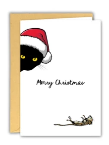 1pc Christmas Greeting Card With Envelope, Fun Christmas Card - Suitable As Christmas Gift For Friends, Family Or Colleagues