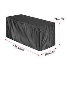 Capa para caixa de pátio externa de 1 peça - Tecido Oxford durável, cordão ajustável, protetor de móveis resistente às intempéries para armazenamento de jardim e móveis de área externa, capa para móveis de área externa - Multicolorido - Ver 9
