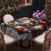 Bộ 20 khăn trải bàn Giáng sinh, họa tiết Ông già Noel, Tuần lộc và Quả mọng - Chất liệu bền, sản xuất bằng máy, hoàn hảo cho bữa ăn ngày lễ, tiệc tùng và trang trí nhà cửa, quà tặng Giáng sinh và lễ đón năm mới, trang trí bàn Giáng sinh. - Nhiều màu - Xem 12