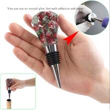 5 Stücke Harz Weinflaschen Verschluss Formset/5 Stücke Weinverschluss, Epoxidharz Weinverschluss Silikon Form, Verschluss Epoxidharz Silikon Formset, geometrische Kugel Flaschenverschluss Harz Form, Kristall Tropfen Kleber Harz Rotwein Verschluss Silikon Form - Transparent - Übersicht 6