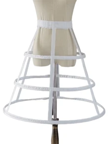 1pc Women's Black Or White Spring/Autumn/Summer Lightweight Petticoat Crinoline Slip Dress Lolita Underskirt, 2-5 Layers Steel Bone Cage Skirt Suitable For Wedding, Party, Performance, Cosplay, Decoration, Halloween Costume