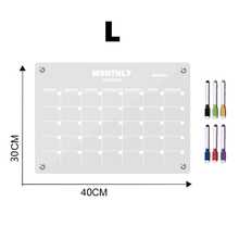 磁性亚克力月度计划留言板书写板可擦除磁性冰箱贴 - 彩色 - 查看 10
