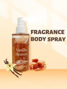 3.4 液量盎司女士香水喷雾，奶油香草焦糖香味，持久淡淡的香味，不含酒精的身体和头发喷雾，是送给女性的理想礼物，适合日常、度假、派对