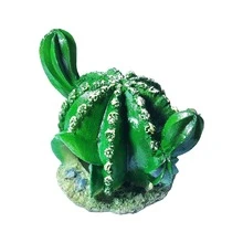 1pc Cactus-Shaped Fish Tank Hiding House, Reptile Shelter, Suitable For Fish Tank Decoration, Aquascaping, Geckos, Scorpions, Lizards, Spiders