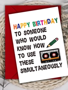 1 张，有趣的生日贺卡宴会礼品礼品卡，适合家庭朋友男士/女士 10 12 20 30 38 40 42 50 52 60 62 70 75 80 82 90 岁友谊礼物派对同学先生/女士有趣的家庭儿子女儿 - 彩色 - 查看 4