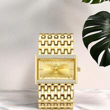 1pc New Luxury Diamond-Encrusted Women's Wrist Watch, Elegant Square Dial, Quartz Movement, Suitable For Daily, Casual, Holiday, Party Occasions, Gift - Multicolor - View 8