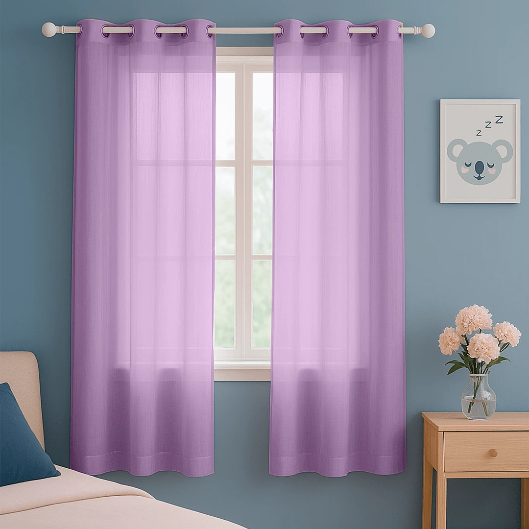 Curtains - Purple - View 1