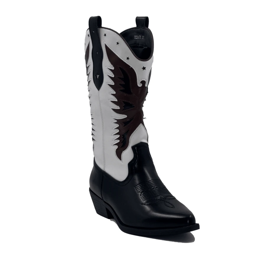 Women Mid-Calf Boots - màu đen - Xem 1