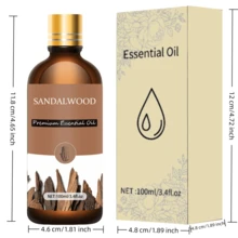 100ml/30ml 大瓶装优质檀香精油，100% 纯天然，适用于扩香器、加湿器、自然风格 | 滋养油，节日礼物 - 檀香木 - 查看 13