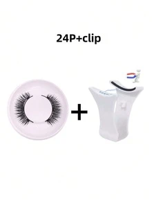 Bộ 1 cặp mi giả từ tính kèm nhíp chuyên nghiệp, có thể tái sử dụng, không cần keo, kiểu hoạt hình, tự nhiên và mềm mại, chất liệu giả lông chồn, mềm mại và nhẹ, lý tưởng cho trang điểm khi đi du lịch, dự tiệc, lễ hội, khiêu vũ, mi bóng, mi từ tính, phụ kiện dự tiệc khiêu vũ. - Nhiều màu - Xem 15