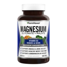 FarmHaven Magnesium Glycinate & Malate Complex W/Vitamin D3, 100% Chelated For Max Absorption, Vegetarian  Bone Health, Nerves, Muscles, 120 Capsules, 60 Days - 其他 - 查看 7