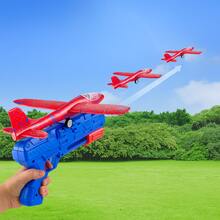 3 Pack Airplane Launcher Toys, Foam Glider Catapult Plane Toy For Boys, 2 Flight ModesOutdoor Flying Toys Birthday Gifts For Boys Girls 3 4 5 6 7 8 9 10 11 12 Year Old - Mixed Colors - View 5
