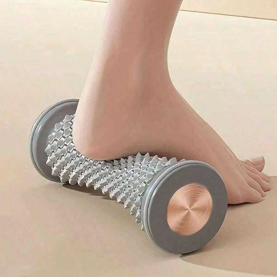 1pc PVC Foot Massager Roller – Easy Rolling Plantar Fascia Massage Tool, Arch Support & Muscle Relaxation, Ideal For Yoga And Home Exercise