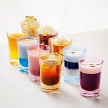 6 piezas de vasos acrílicos pequeños, adecuados para bares, pubs, clubes, restaurantes y uso doméstico - excelentes para servir bebidas espirituosas, así como bebidas de verano e invierno