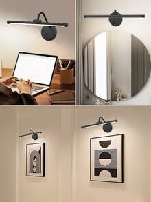 1pc USB Rechargeable Wireless Picture Light, Wall Light With Remote Control, Dimmable And Timed Off, Suitable For Displaying Art In Living Rooms, Mural Lighting In Living Rooms, Bathroom Lighting (1800mAh)