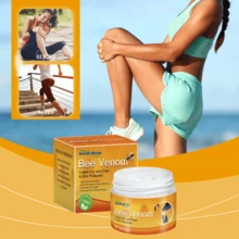 30g/1oz Crema da massaggio all'erba d'api - Per collo, ginocchio e spalla, Crema alla cura delle api, Crema di riparazione completa alle api, Crema di riparazione beige chiaro alle api