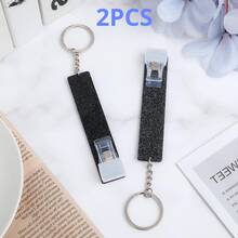 2 Packs Keychain Long Nail Credit Card Puller - Grabber Keychain For Women & ATM, Plastic Card Clip For Nail Design Credit Card Puller, Debit Cards Grabber For Long Nails Cute Card Clip For Long Nails Portable Atm Cards Clip For Women Men - Multicolor - View 3