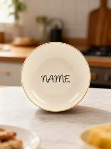 1 pièce Bol en porcelaine blanche personnalisable, style chinois simple, empilable, lavable au lave-vaisselle, parfait pour les collations, les desserts, les soupes et la préparation des repas. Convient pour une utilisation quotidienne avec les salades, les pâtes, le riz et les fruits. Également parfait pour la décoration de cuisine, les essentiels d'intérieur, les cadeaux de Noël et les fournitures scolaires.