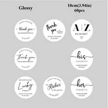 4-26厘米定制贴纸标签，带文字的个性化字母组合贴纸，防水贴纸，多种尺寸可选，不易褪色，是完美的婚礼回礼，可作为宾客礼物、感谢贴纸、手工婚礼贴纸、零食袋贴纸、甜点回礼贴纸、送给男士/女士的礼物、定制婚礼配饰，以及“永恒的爱”主题贴纸。 - Glossy-waterproof - 查看 62